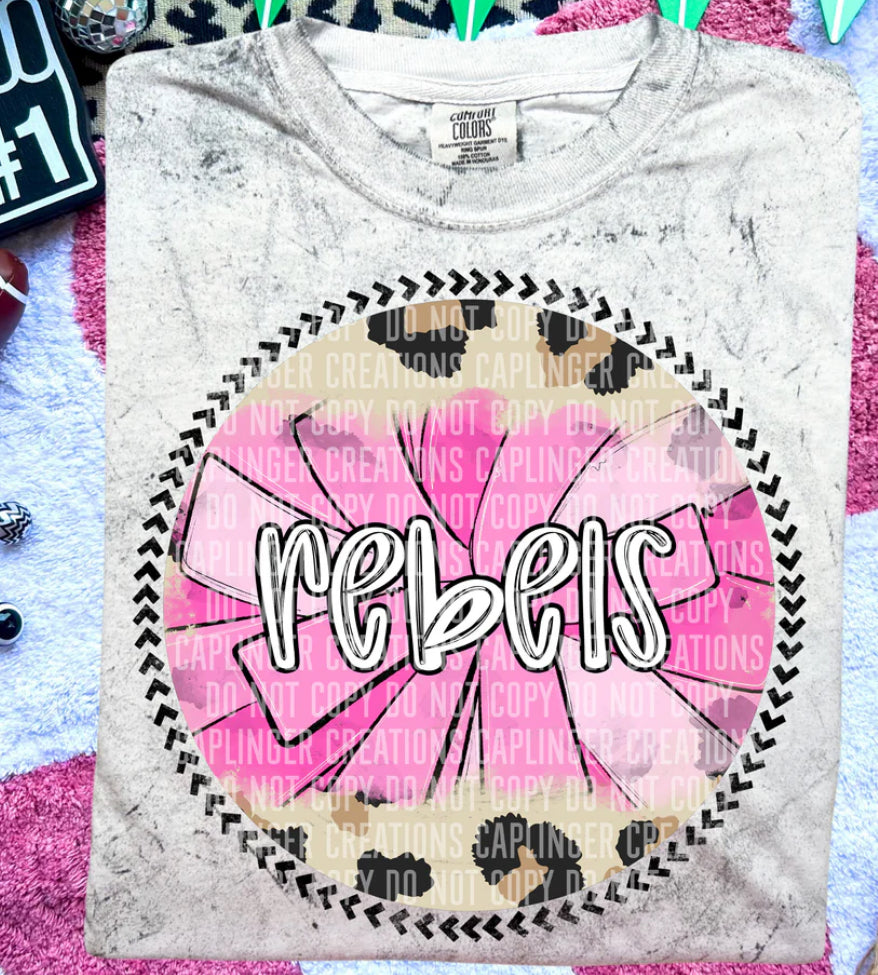 Rebels cheer background tee/sweatshirt