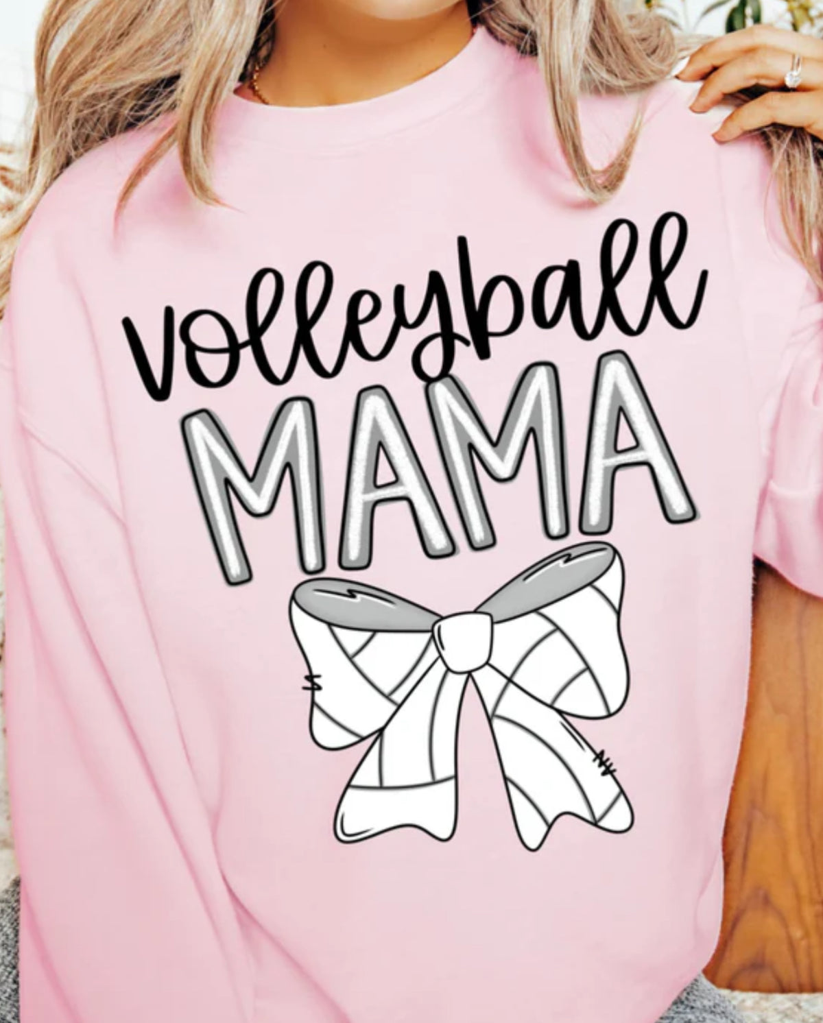 Sports Mama with Bow tee/sweatshirt