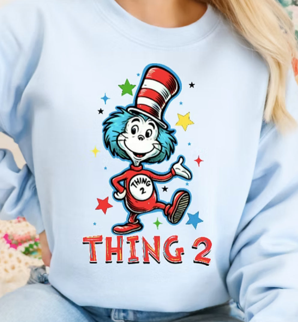 Thing 1/2 tee/sweatshirt
