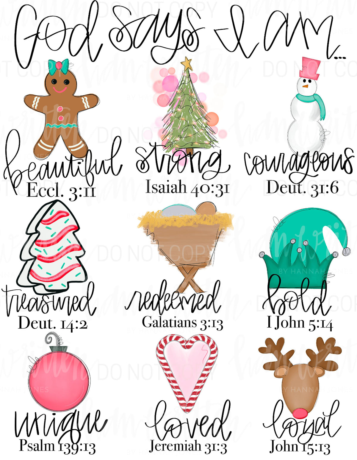 God says I am Girl Christmas Edition short sleeved/long sleeved tee/sweatshirt