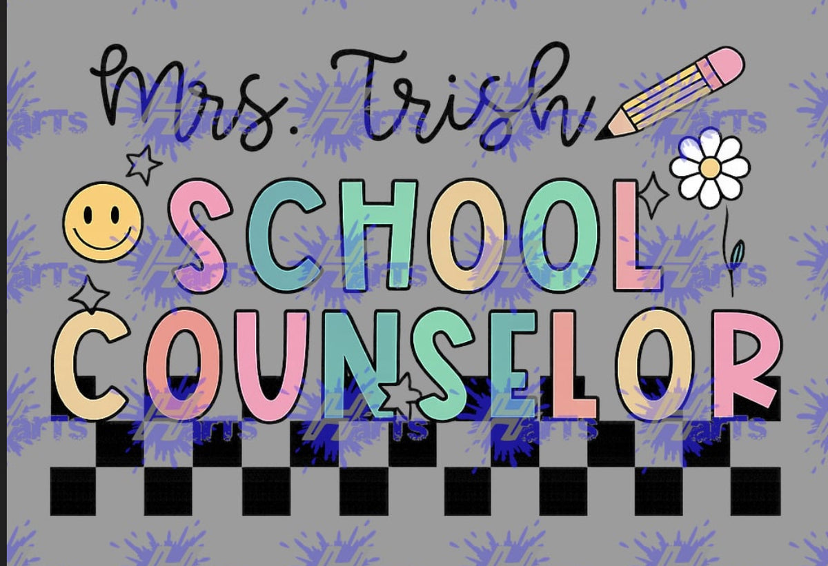 Custom Counselor DTF Print