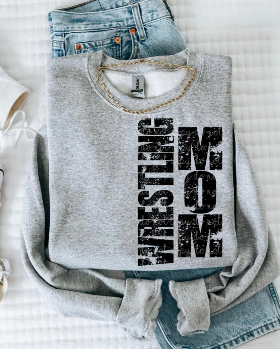Wrestling Mom tee/sweatshirt