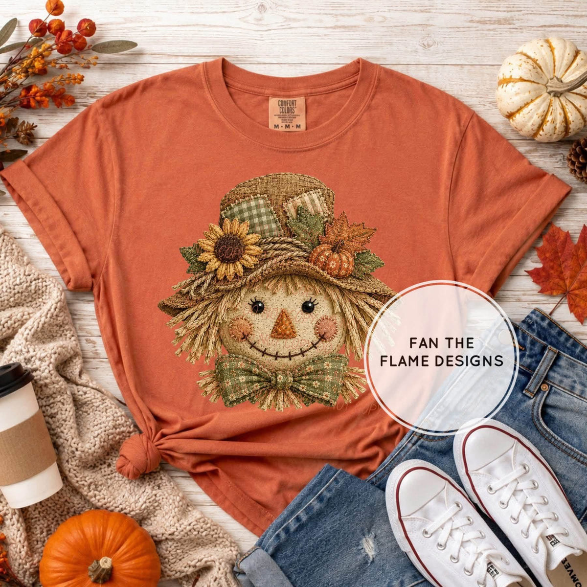 Scarecrow with bow tie