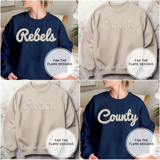 Faux Yarn Rebels/County Short/Long/Sweatshirt
