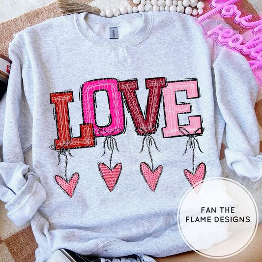 Varsity Lettering Love Short/Long/Sweatshirt