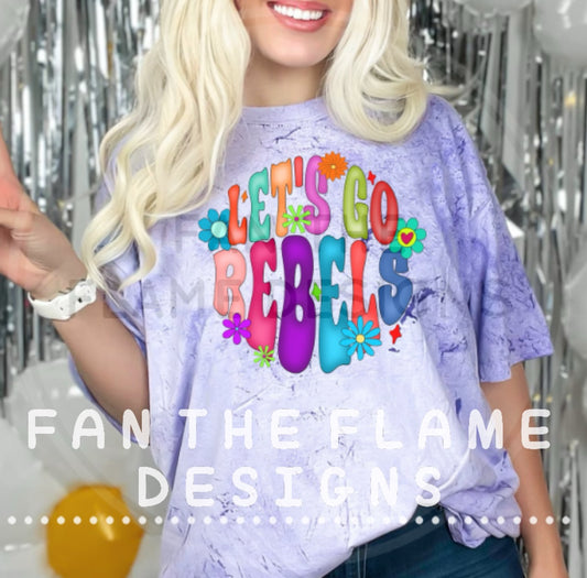Retro Let’s go Rebels Tee/Sweatshirt