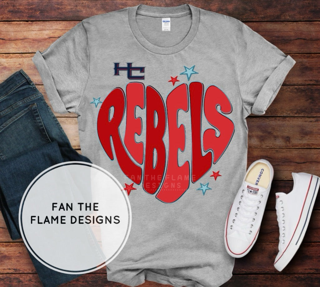Exclusive HC Rebels Valentine Heart Short/Long/Sweatshirt