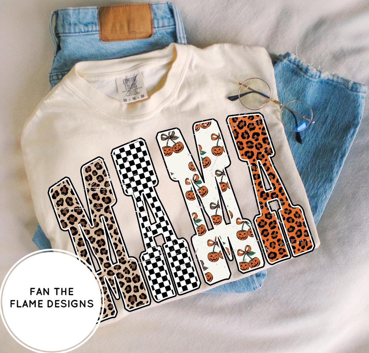 Leopard Pumpkin Mama Tee/Sweatshirt