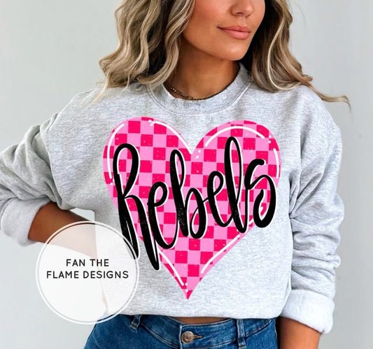Rebels Checkered Heart Short/Long/Sweatshirt