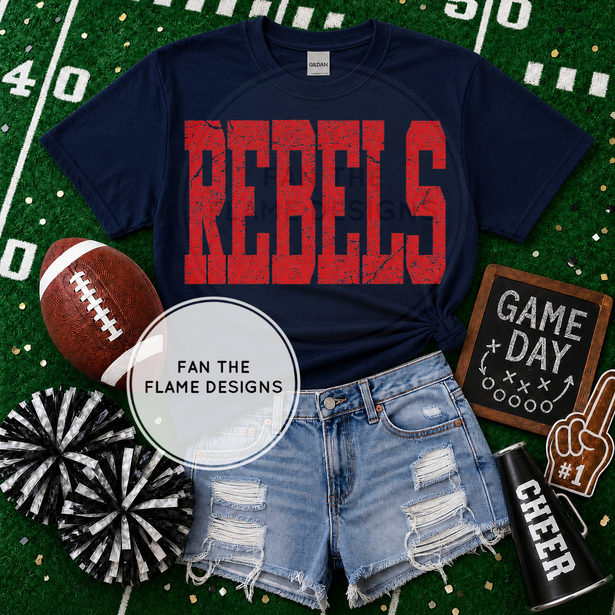 Red Distressed Rebels