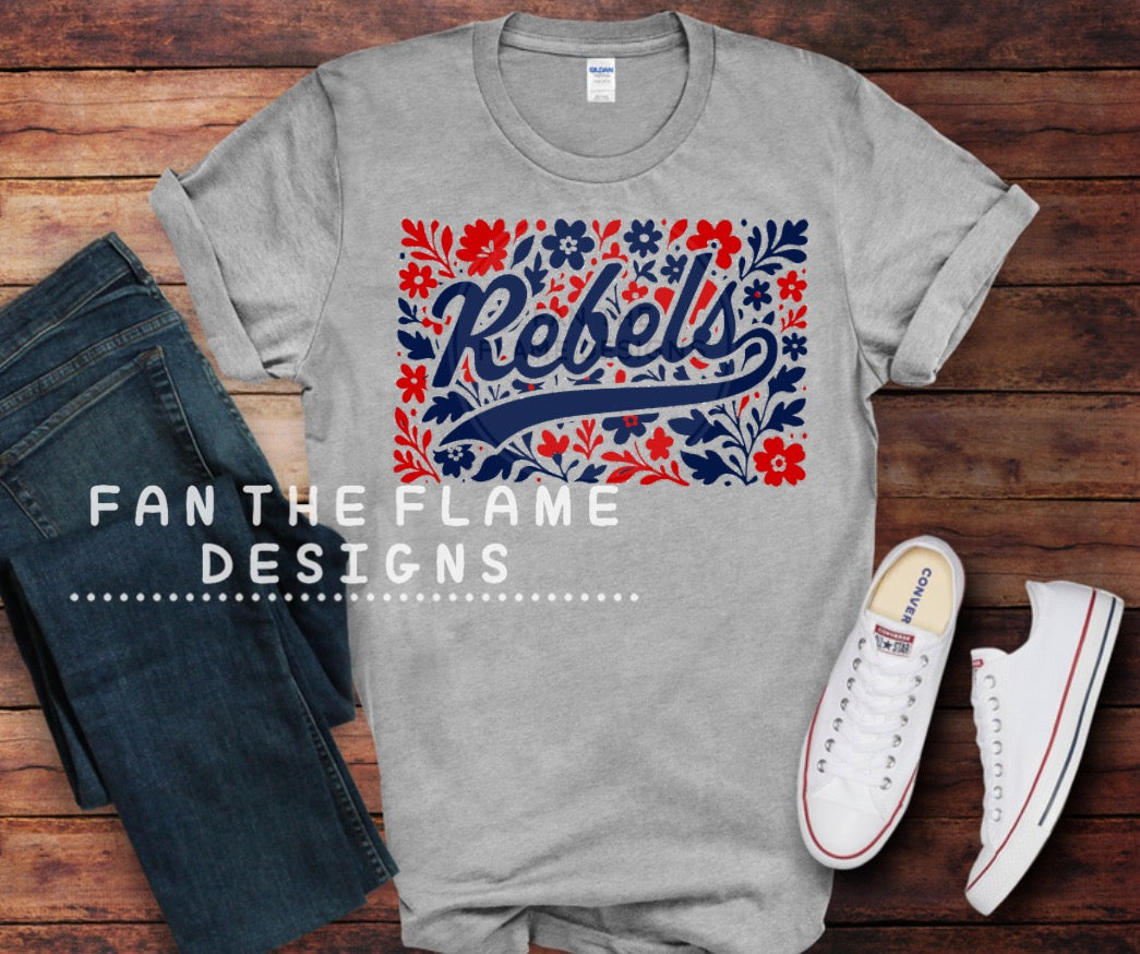 Flowered Rebels Tee/Sweatshirt