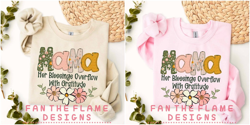 Her Blessings Overflow With Gratitude tee/sweatshirt
