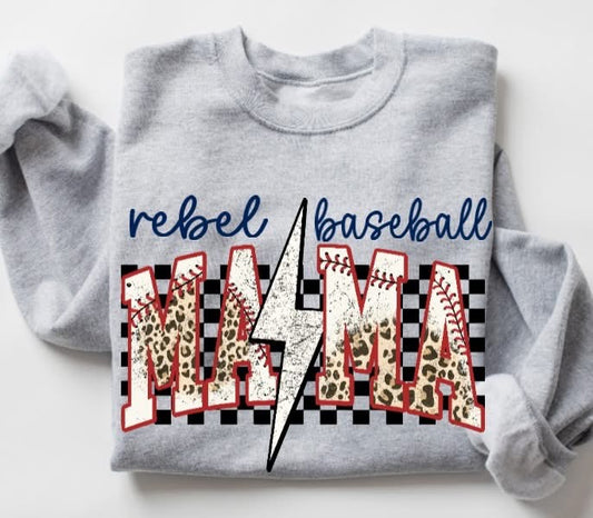 Rebels Baseball Mama tee/sweatshirt