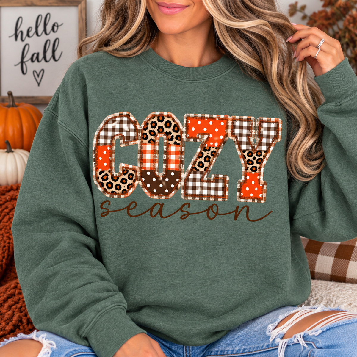 Cozy Season in plaid