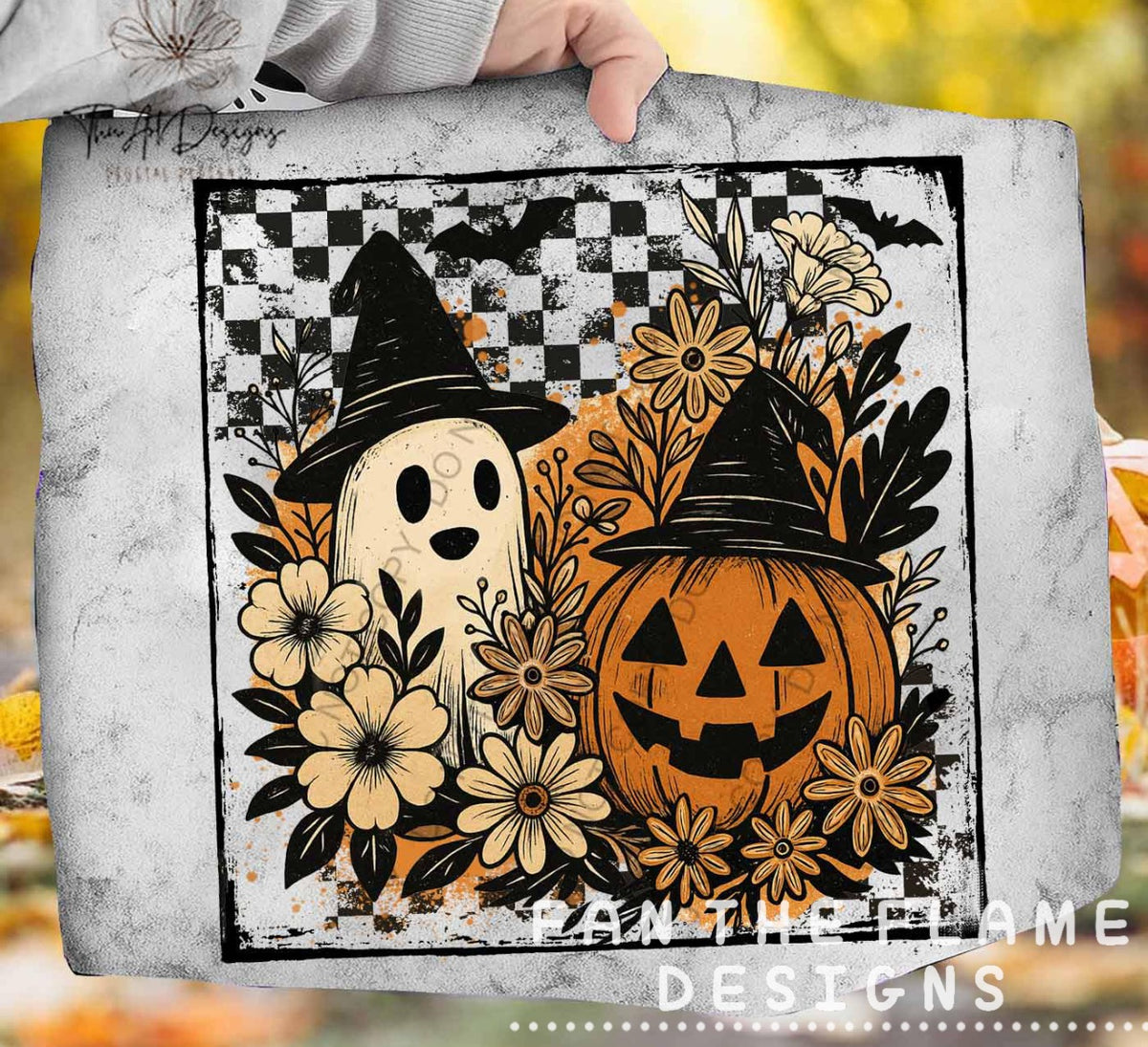 Preppy Floral Pumpkin Tee/Sweatshirt