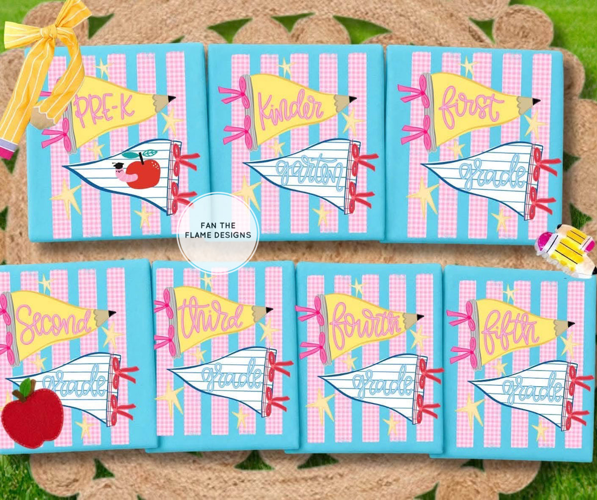 Preppy Grade Level Pennant