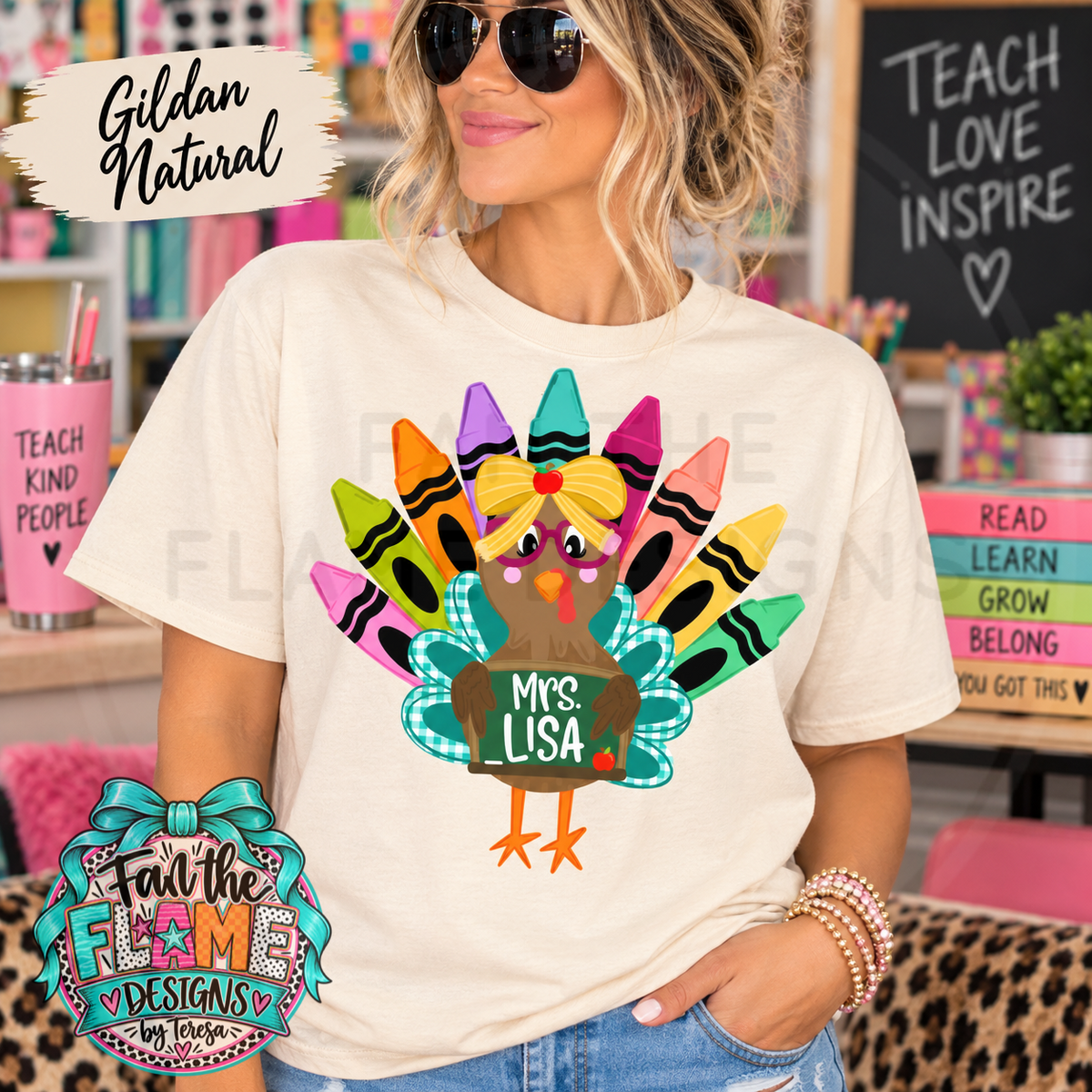 Teacher Turkey with name plate