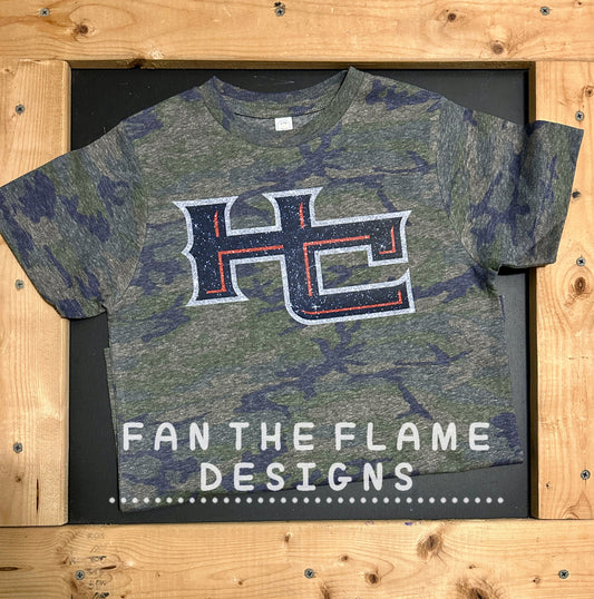 Glitter/Plain Camo HC Logo Tee
