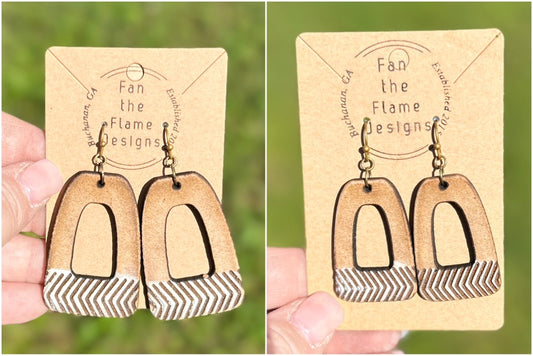 Geometric Handmade Dangle Earrings