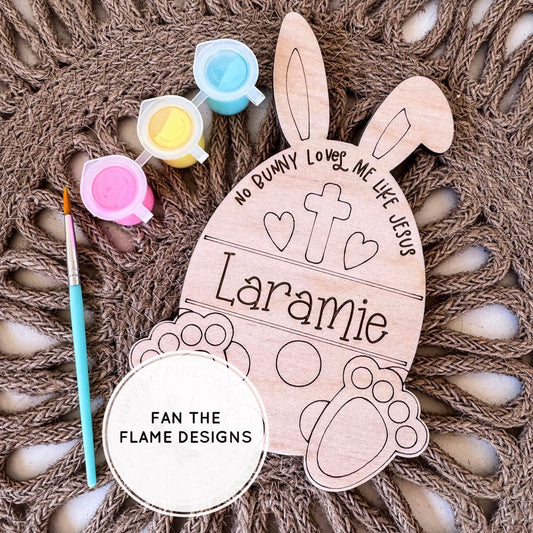 DIY Personalized Bunny Egg