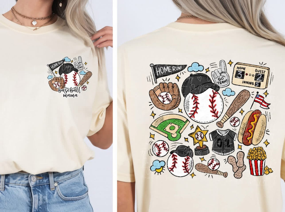 Baseball Mama Short/Long/Sweatshirt