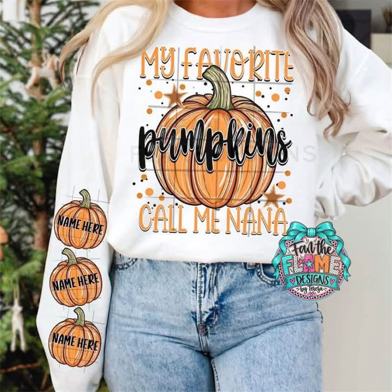 My favorite pumpkins call me _____