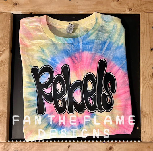 Rebels DayGlo Tie Dye Tee