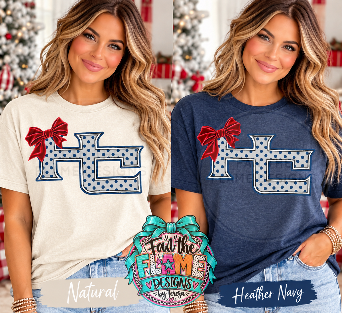 HC Polka Dot with velvet bow