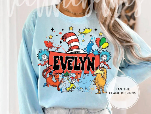 Seuss Name Short/Long/Sweatshirt