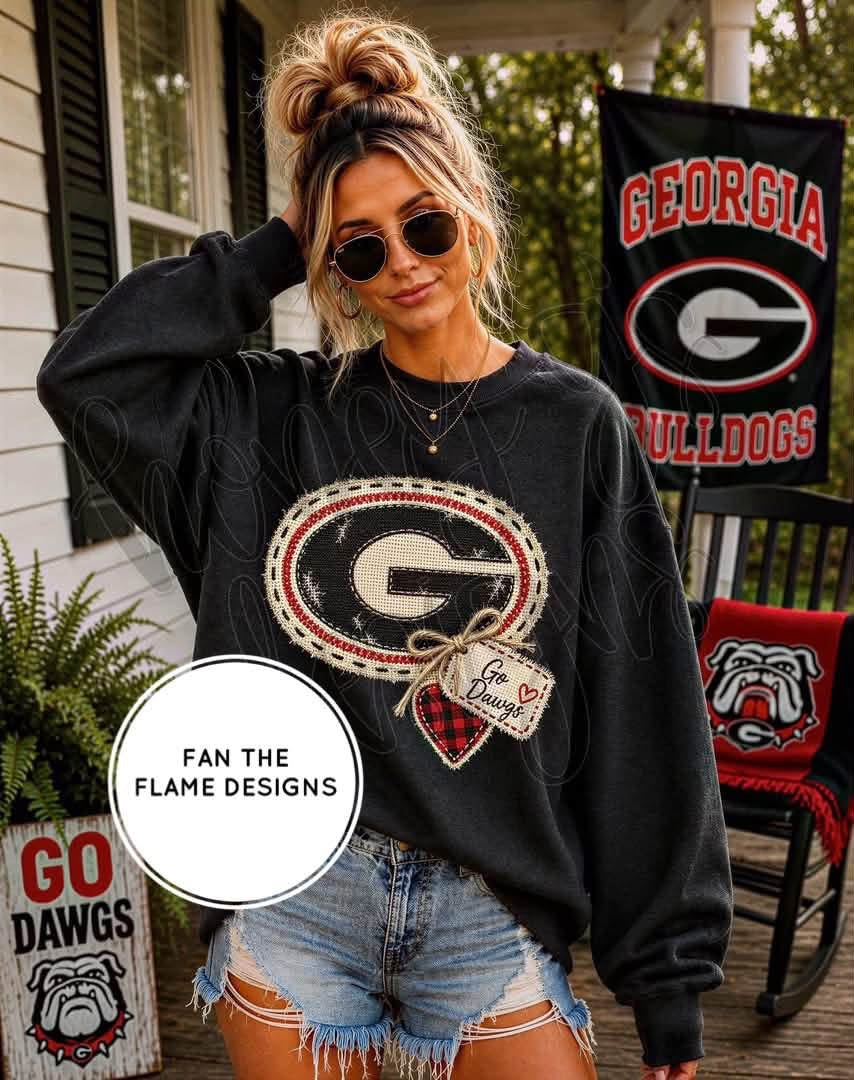 GA faux embroidery