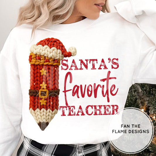 Santa’s favorite teacher Short/Long/Sweatshirt