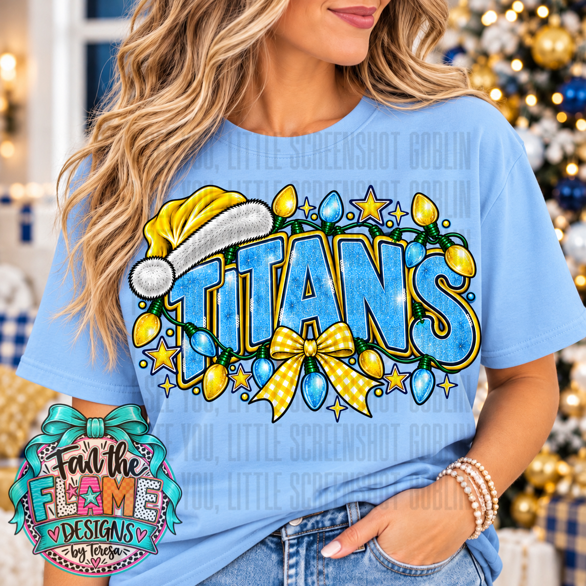 Titans Christmas with bow
