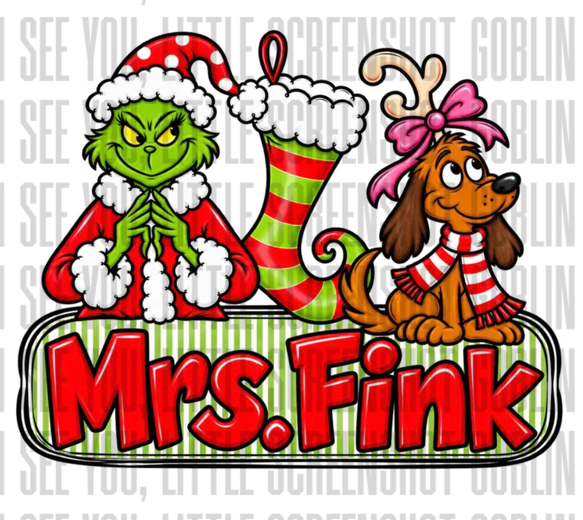 Grinch & Max Name Plate