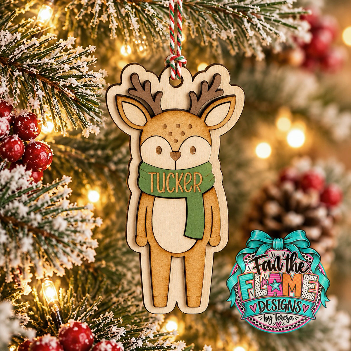 Boy Reindeer Ornament