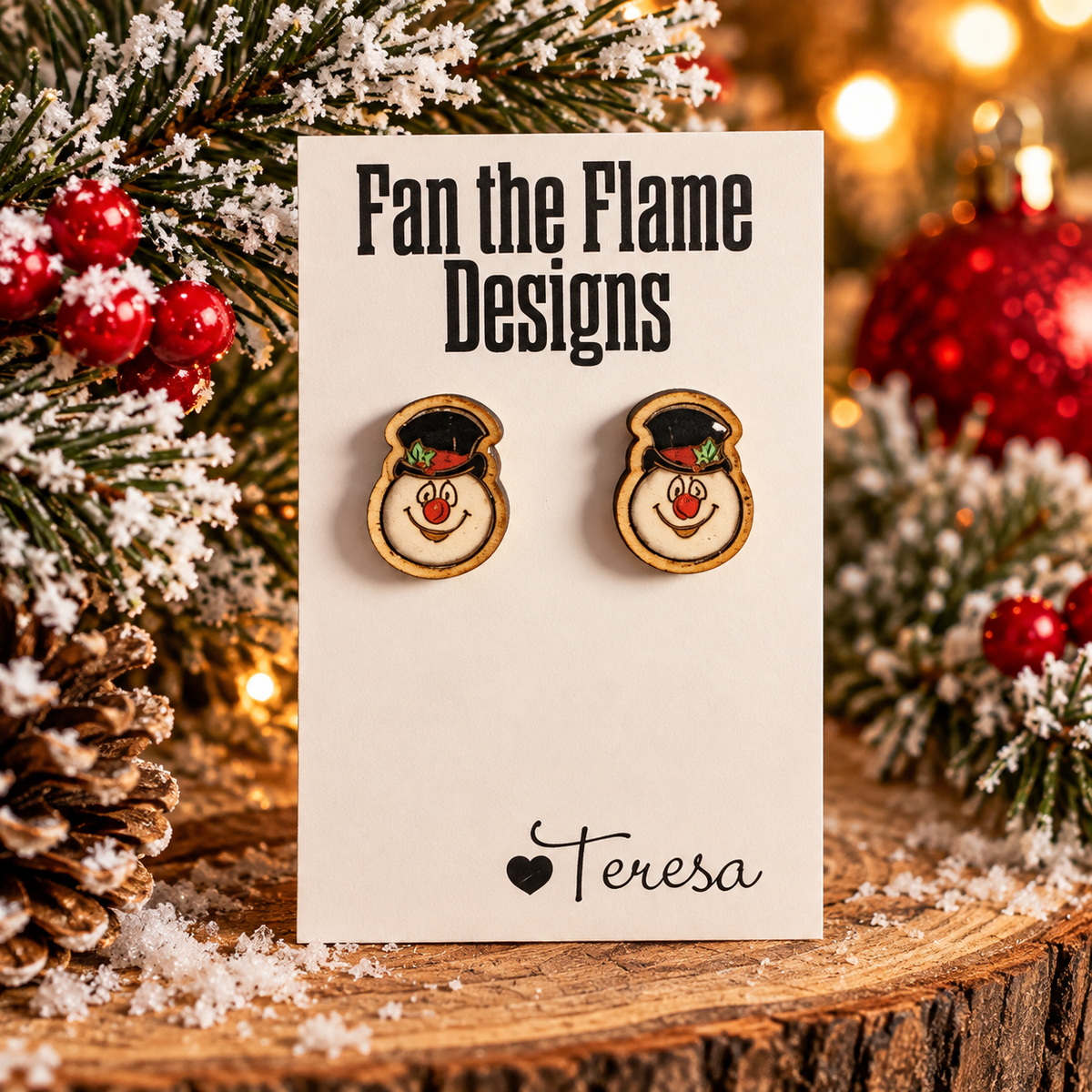 Snowman Studs