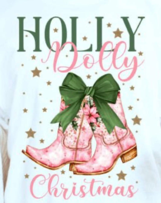 Holly Dolly Christmas Short/Long/Sweatshirt